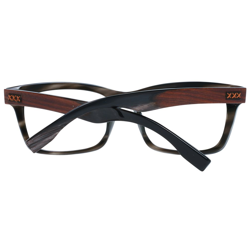 Ermenegildo Zegna Gray Acetate, Wood & Horn Glasses (Frames) | Regal Royce