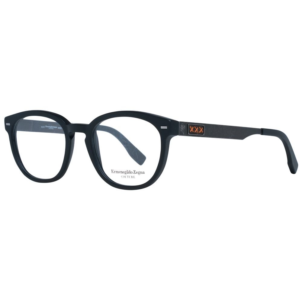 Ermenegildo Zegna Black Plastic Glasses (Frames) | Regal Royce