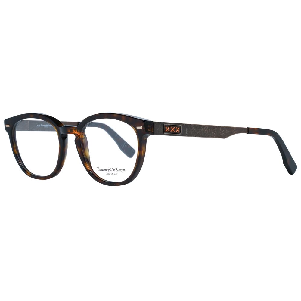 Ermenegildo Zegna Brown Plastic Glasses (Frames) | Regal Royce