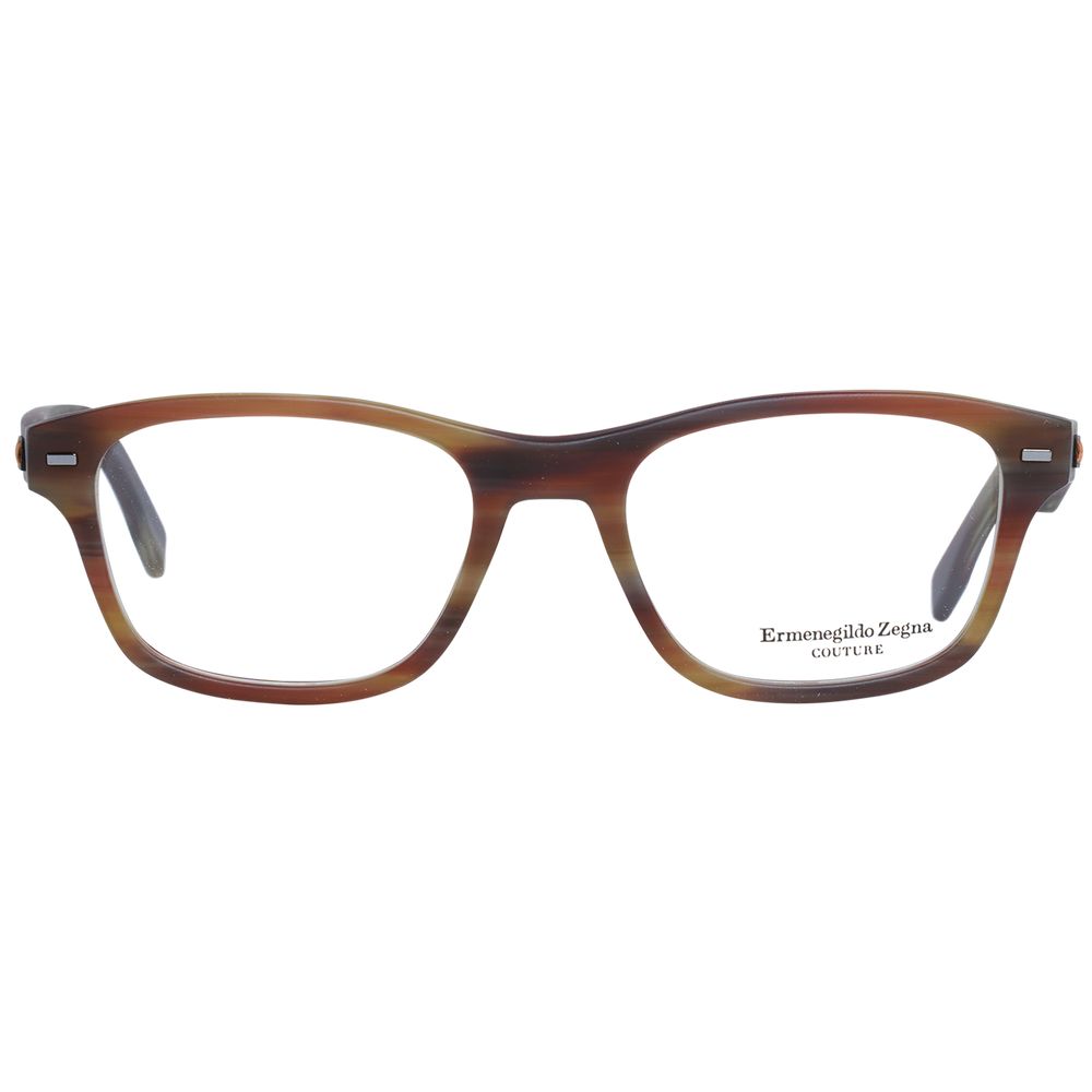 Ermenegildo Zegna Brown Plastic Glasses (Frames) | Regal Royce