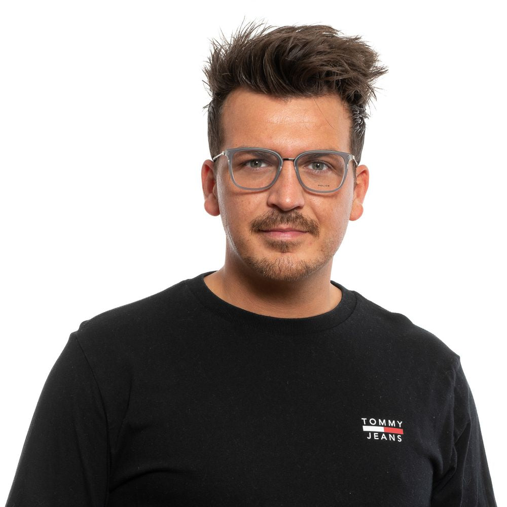 Police Gray Metal & Plastic Glasses (Frames) | Regal Royce