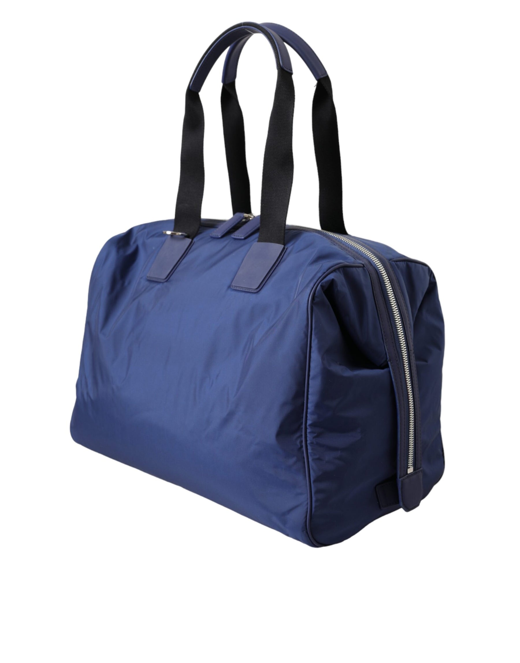 Dolce & Gabbana Blue Nylon Calfskin Hand Shoulder Duffel Bag | Regal Royce