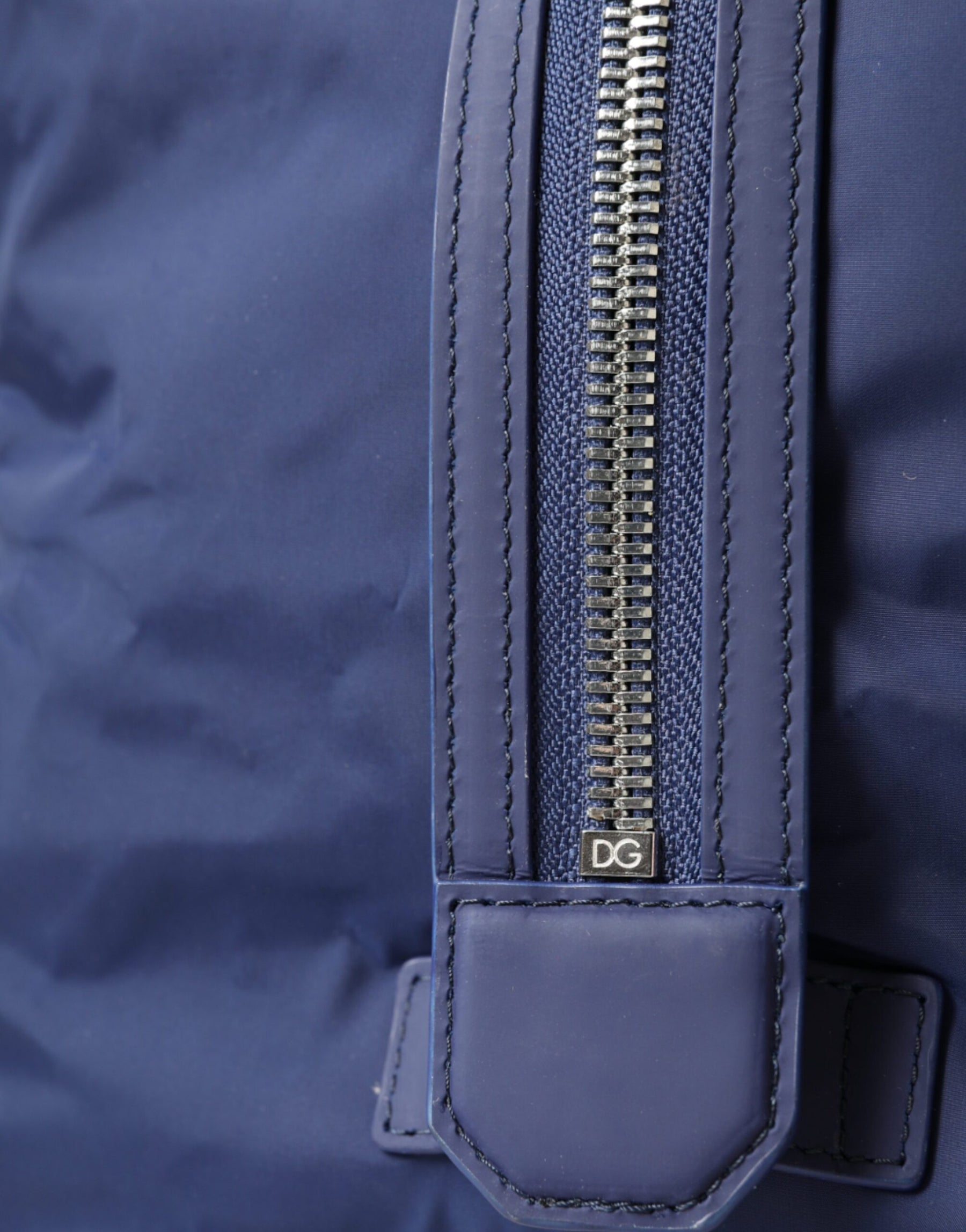 Dolce & Gabbana Blue Nylon Calfskin Hand Shoulder Duffel Bag | Regal Royce