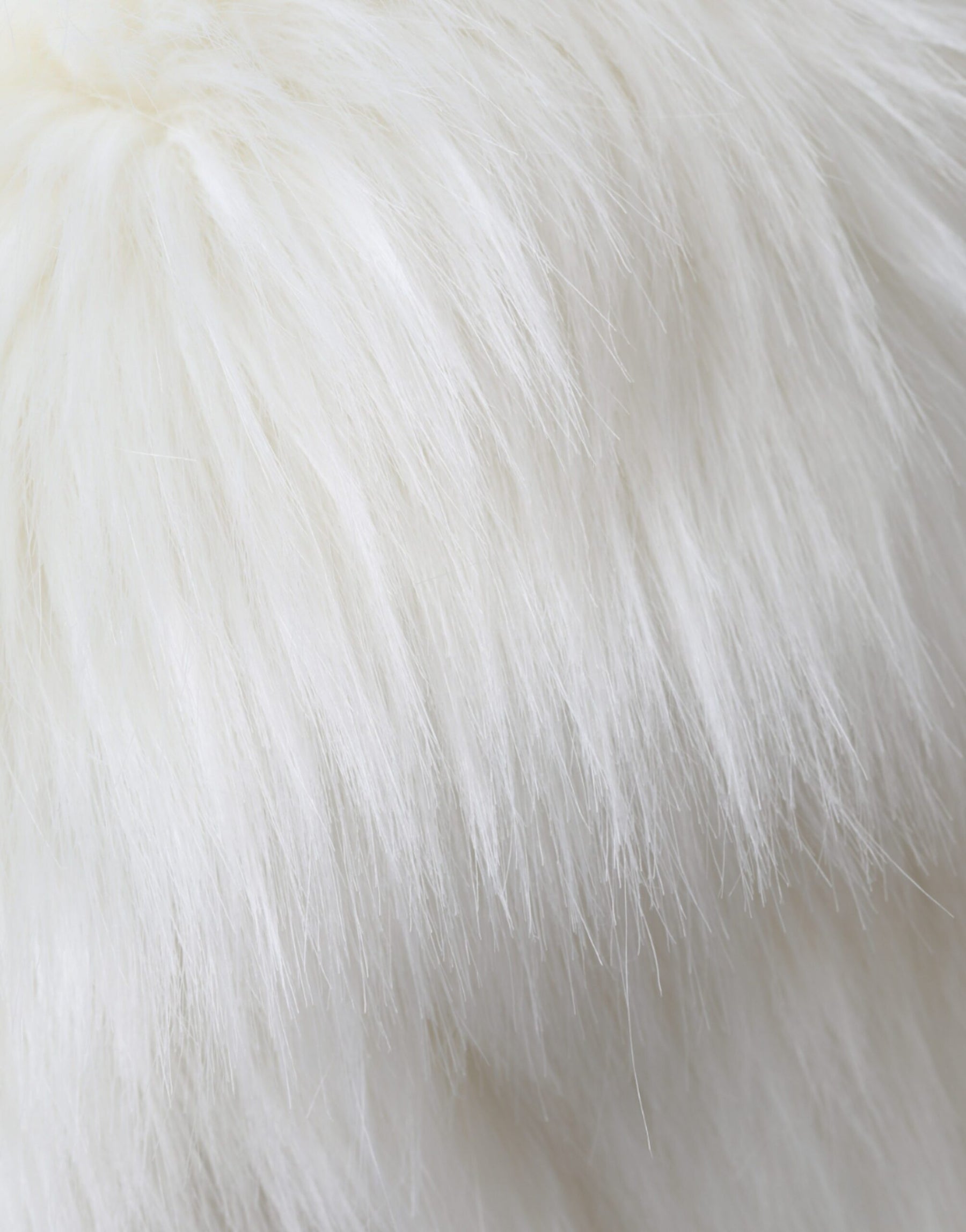 Dolce & Gabbana White Acrylic Fur Womens Bucket Hat | Regal Royce