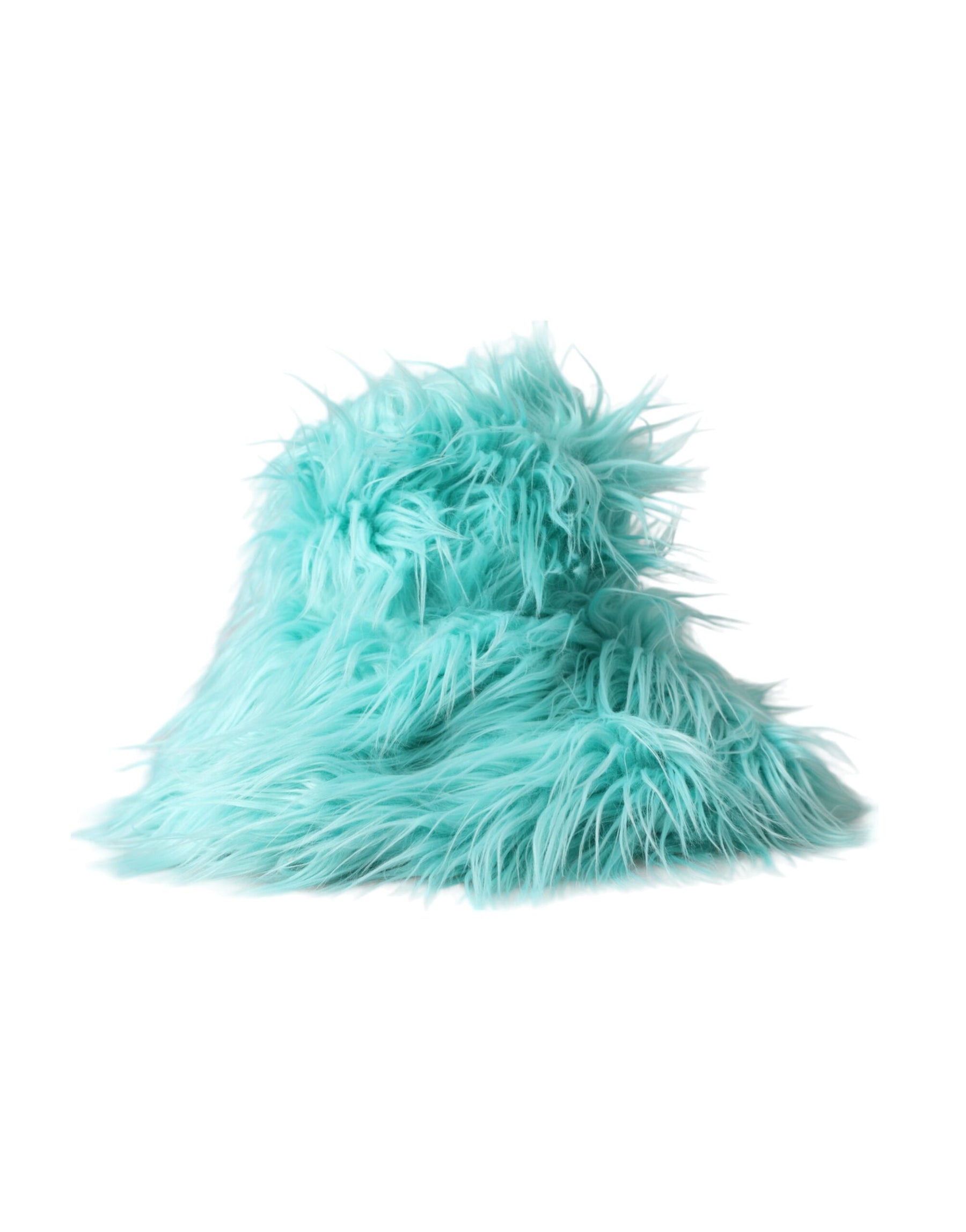Dolce & Gabbana Mint Green Acrylic Fur Womens Bucket Hat | Regal Royce
