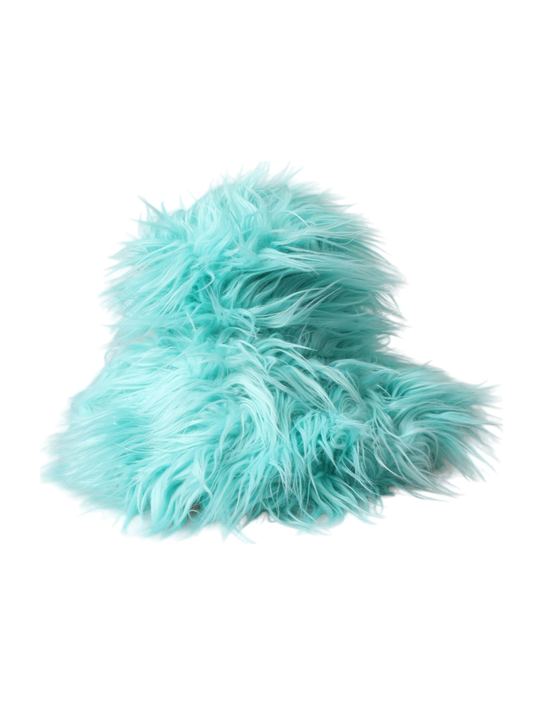 Dolce & Gabbana Mint Green Acrylic Fur Womens Bucket Hat | Regal Royce