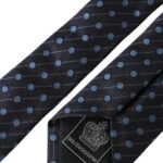 Dolce & Gabbana Black Blue Polka Dot Silk Adjustable Men Tie | Regal Royce