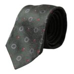 Dolce & Gabbana Dark Gray 100% Silk Fantasy Adjustable Men Tie | Regal Royce