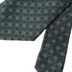 Dolce & Gabbana Green Silk Branded Logo Adjustable Men Tie | Regal Royce