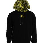 Dolce & Gabbana Black Logo Cotton Hooded Sweatshirt Sweater | Regal Royce