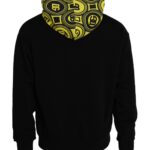 Dolce & Gabbana Black Logo Cotton Hooded Sweatshirt Sweater | Regal Royce