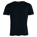 Dolce & Gabbana Dark Blue Cotton Round Neck Short Sleeves T-shirt | Regal Royce