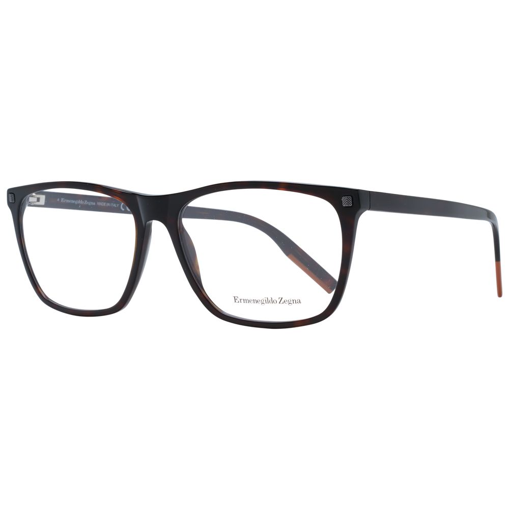 Ermenegildo Zegna Brown Plastic Glasses (Frames) | Regal Royce