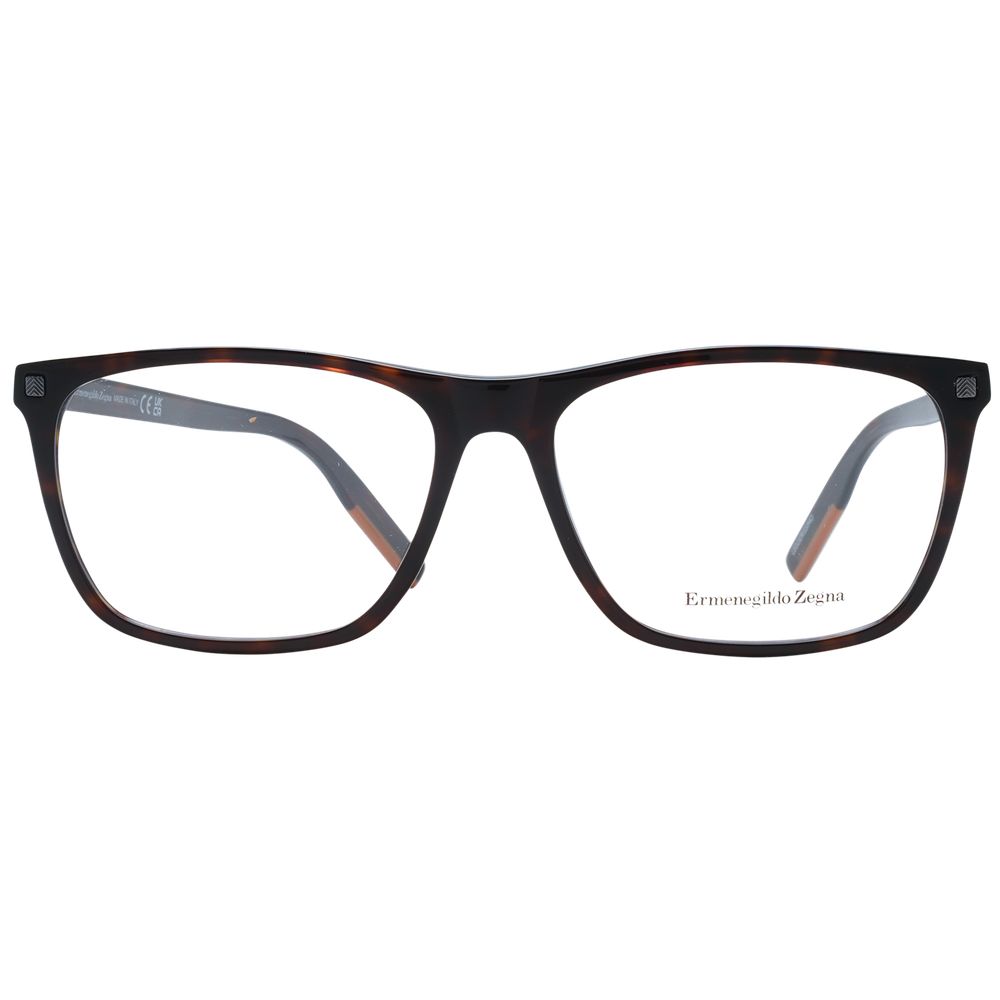 Ermenegildo Zegna Brown Plastic Glasses (Frames) | Regal Royce