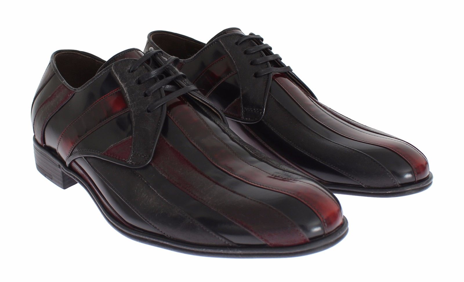 Dolce & Gabbana Black Bordeaux Leather Dress Formal Shoes | Regal Royce
