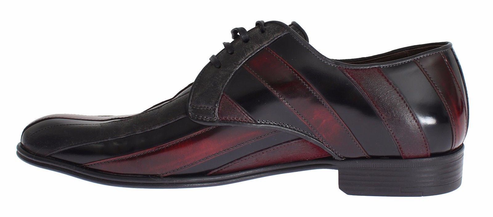Dolce & Gabbana Black Bordeaux Leather Dress Formal Shoes | Regal Royce