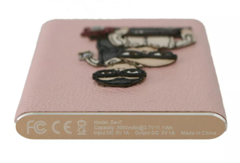 Dolce & Gabbana Charger USB Pink Leather #DGFAMILY Power Bank | Regal Royce