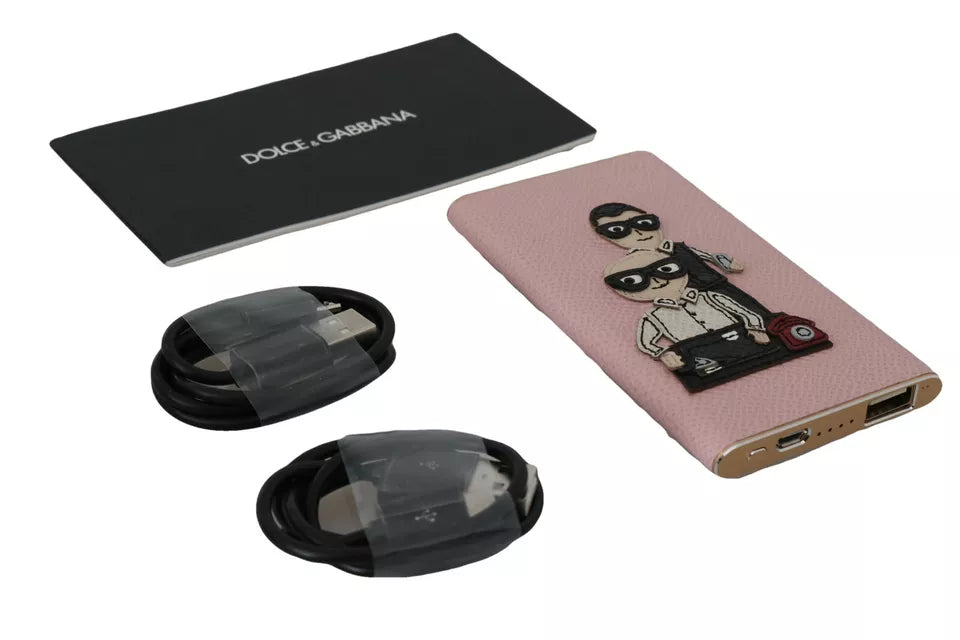 Dolce & Gabbana Charger USB Pink Leather #DGFAMILY Power Bank | Regal Royce