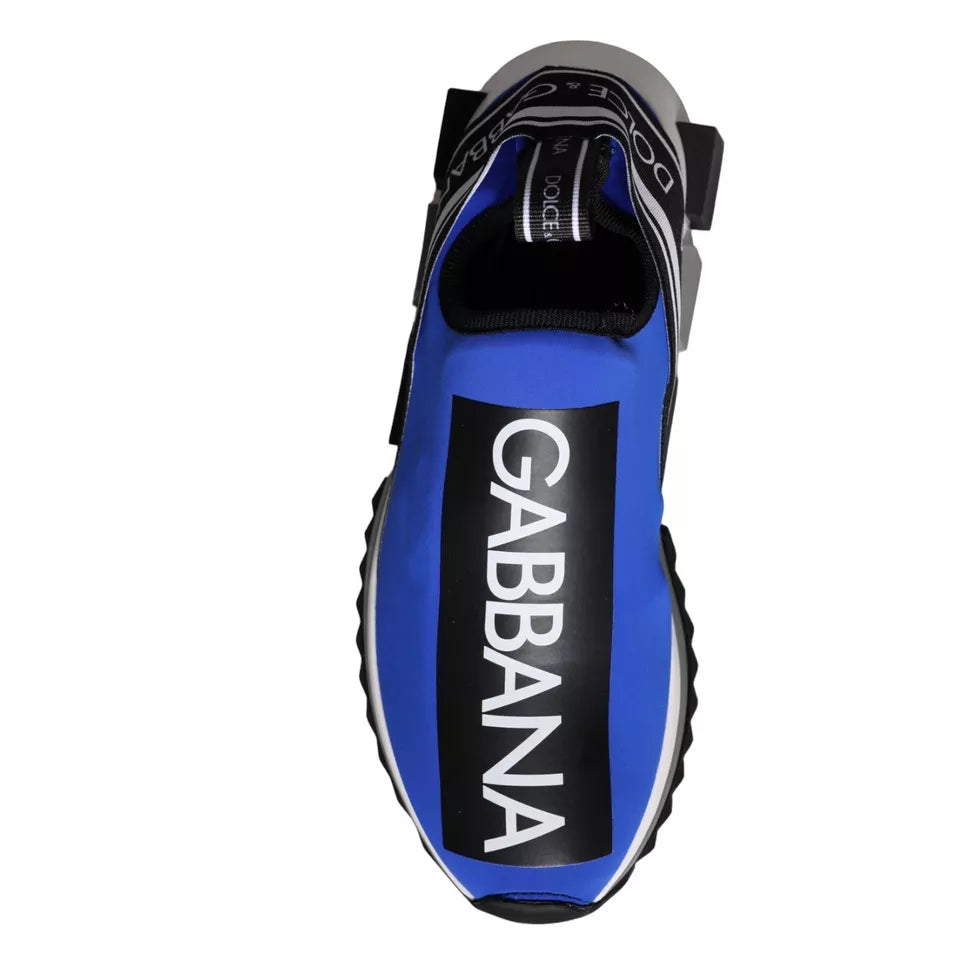 Dolce & Gabbana Blue Logo Low Top Sorrento Sneakers Shoes | Regal Royce