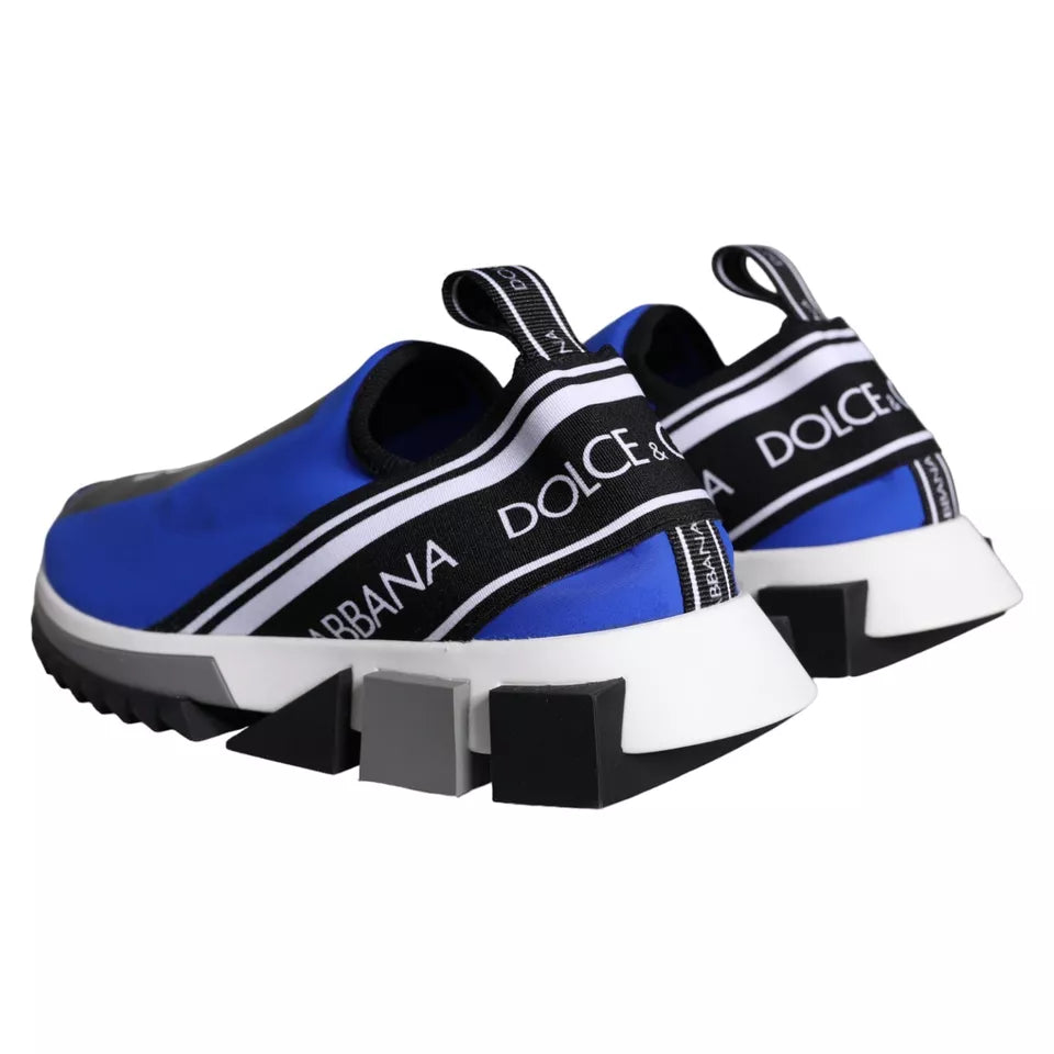 Dolce & Gabbana Blue Logo Low Top Sorrento Sneakers Shoes | Regal Royce