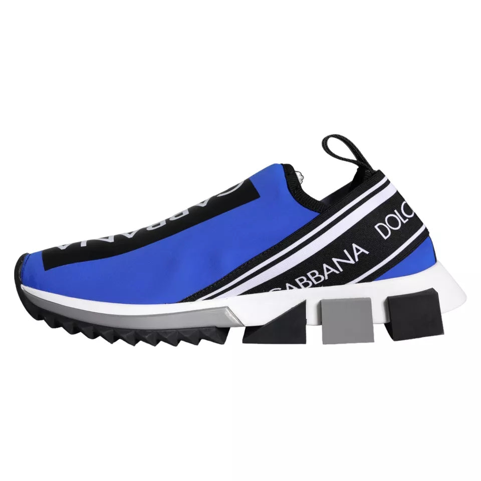 Dolce & Gabbana Blue Logo Low Top Sorrento Sneakers Shoes | Regal Royce