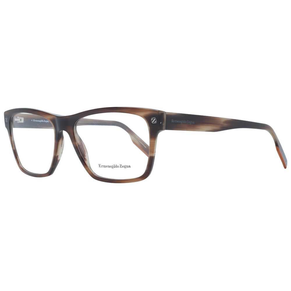 Ermenegildo Zegna Brown Plastic Glasses (Frames) | Regal Royce