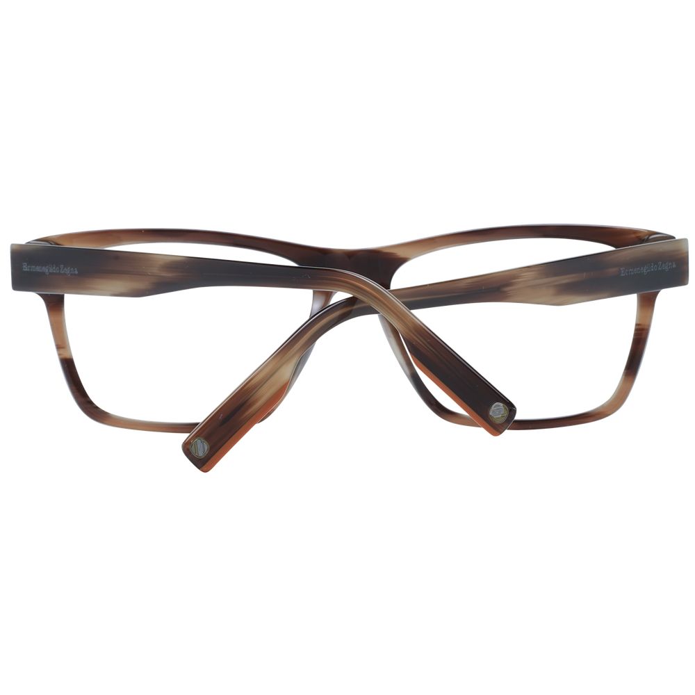 Ermenegildo Zegna Brown Plastic Glasses (Frames) | Regal Royce