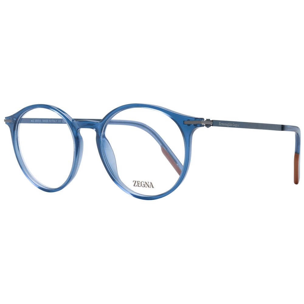 Ermenegildo Zegna Blue Plastic & Titanium Glasses (Frames) | Regal Royce