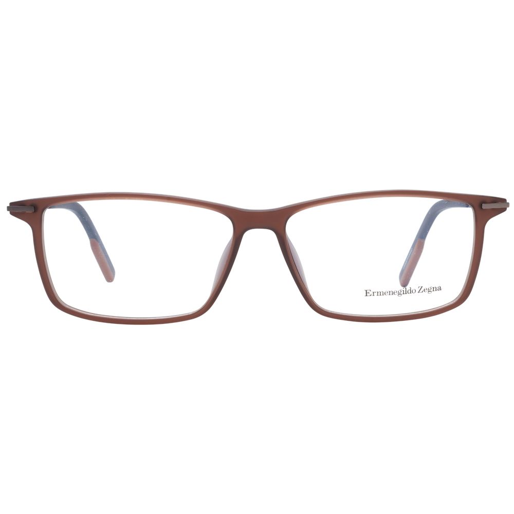 Ermenegildo Zegna Brown Plastic Glasses (Frames) | Regal Royce