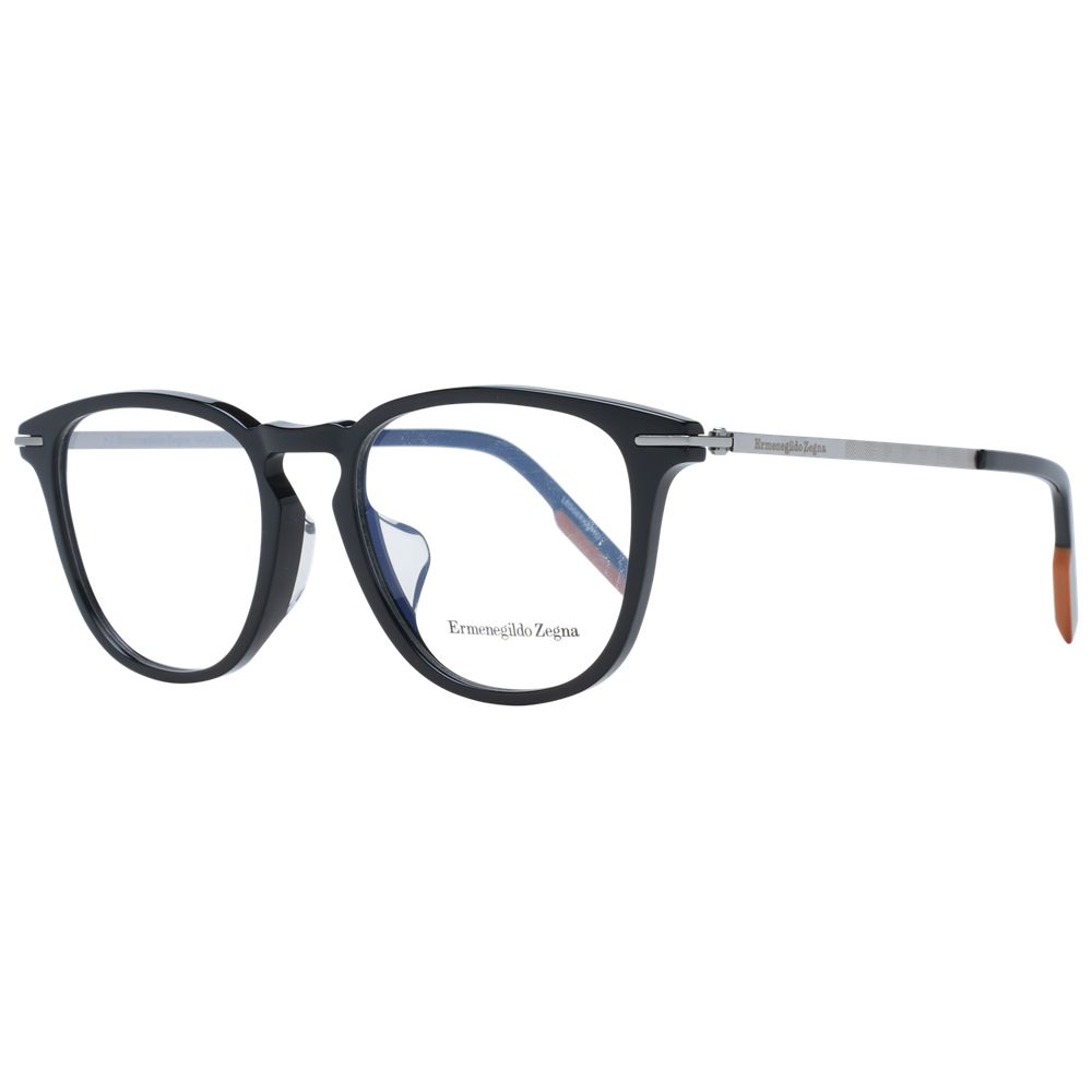 Ermenegildo Zegna Black Plastic Glasses (Frames) | Regal Royce