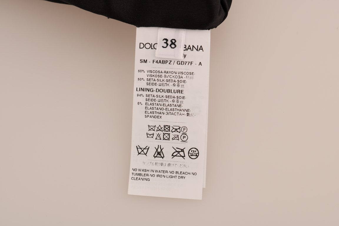 Dolce & Gabbana Brown Leopard Print Silk A-Line Skirt | Regal Royce