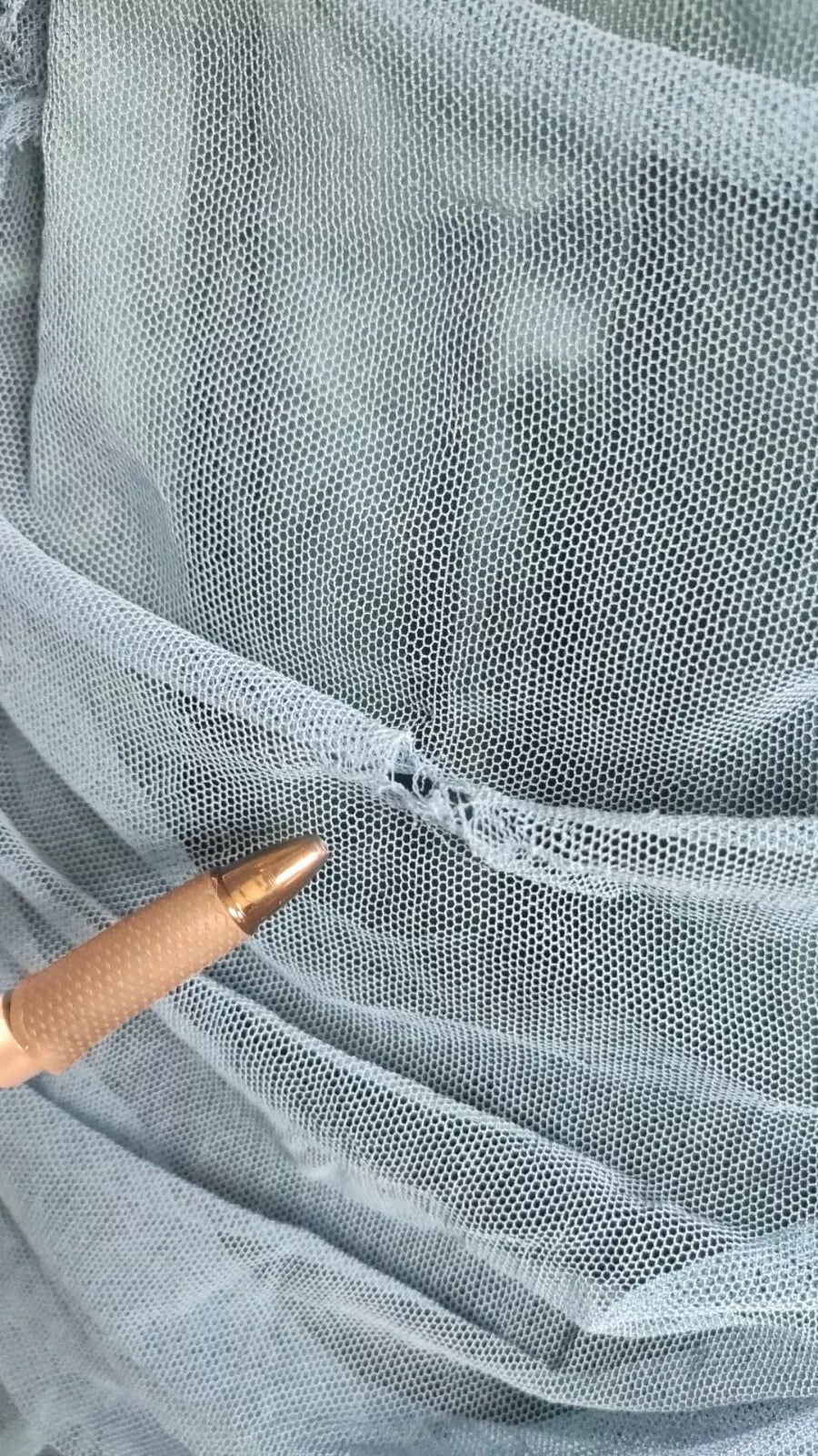 Dolce & Gabbana Blue Mesh Trim Ruched Tulle Sheath Dress | Regal Royce