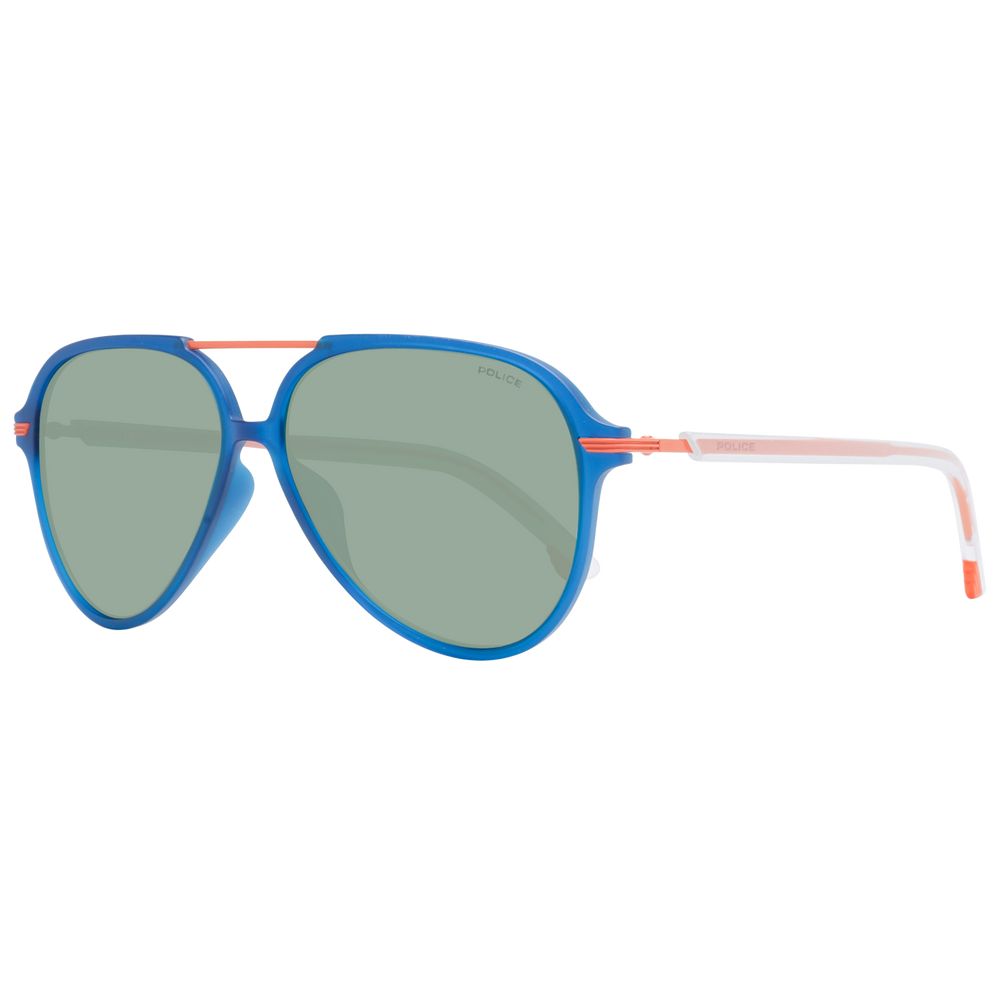 Police Blue Plastic Sunglasses | Regal Royce