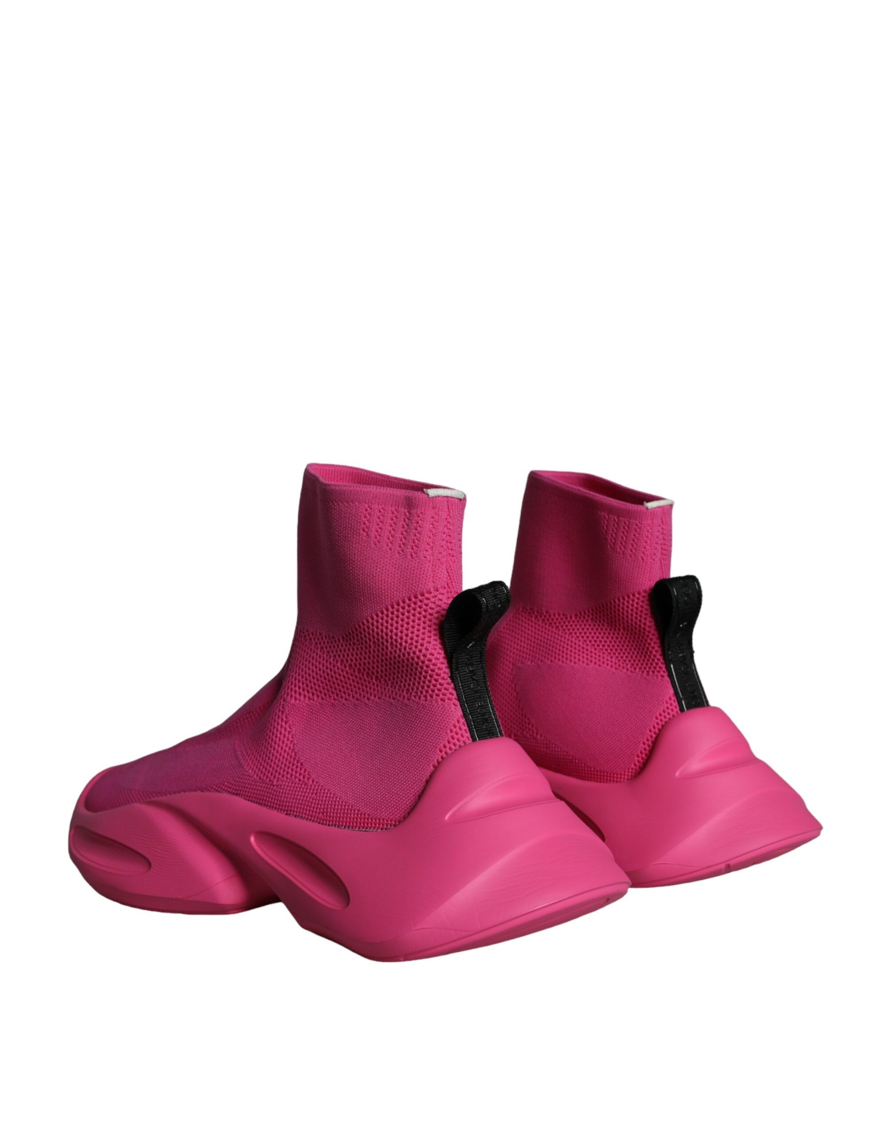 Dolce & Gabbana Pink Logo Print Slip On Socks Sneakers Shoes | Regal Royce