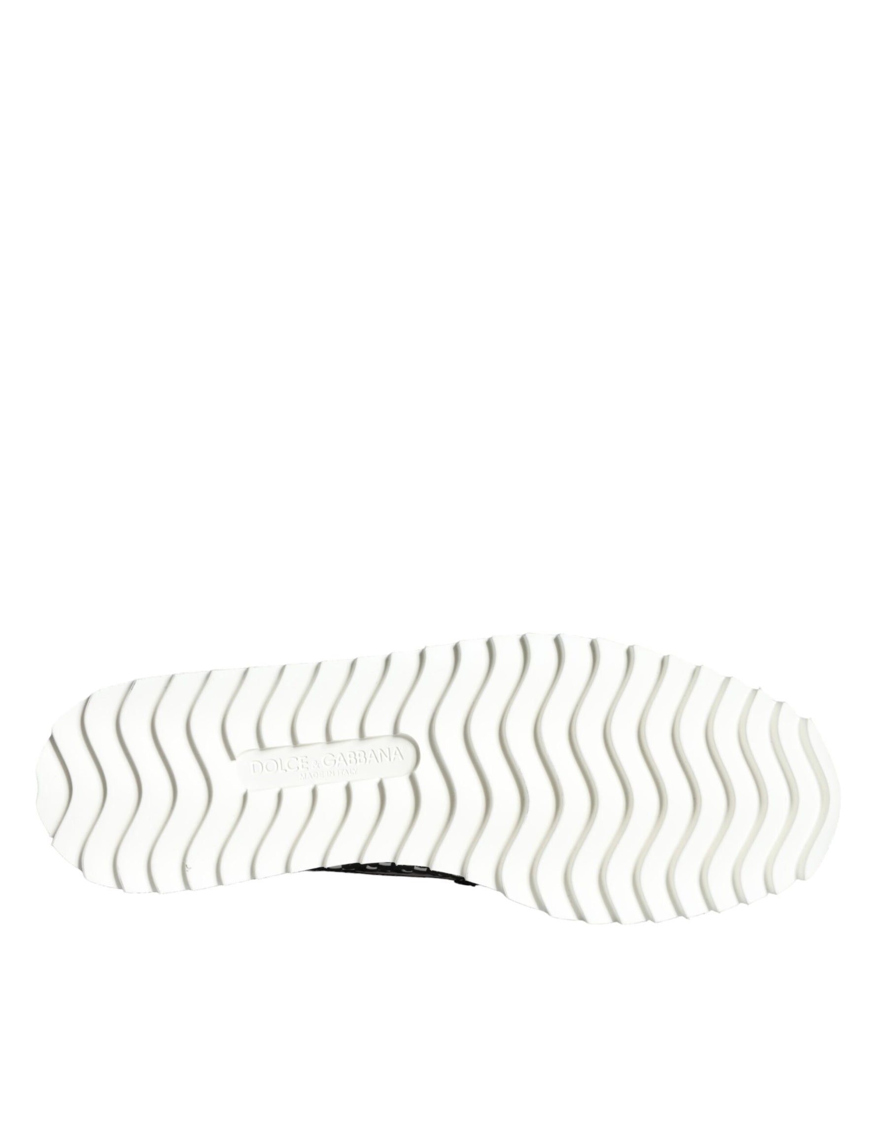 Dolce & Gabbana Black White Weaved Slip On Men Loafers Shoes | Regal Royce