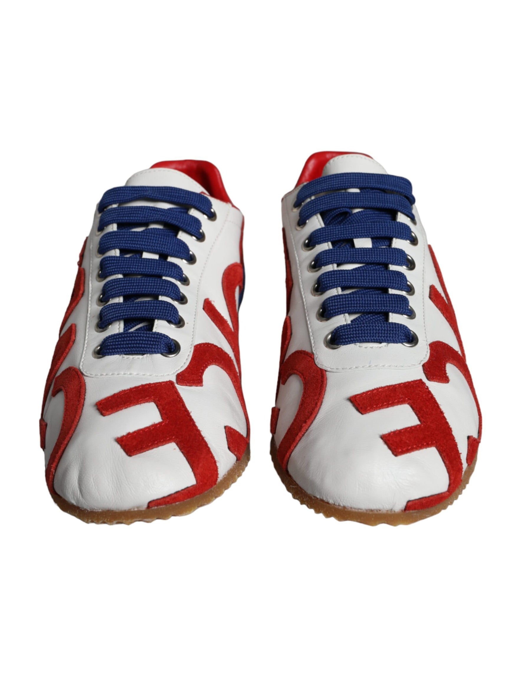 Dolce & Gabbana Multicolor Leather Logo Casual Sneakers Shoes | Regal Royce