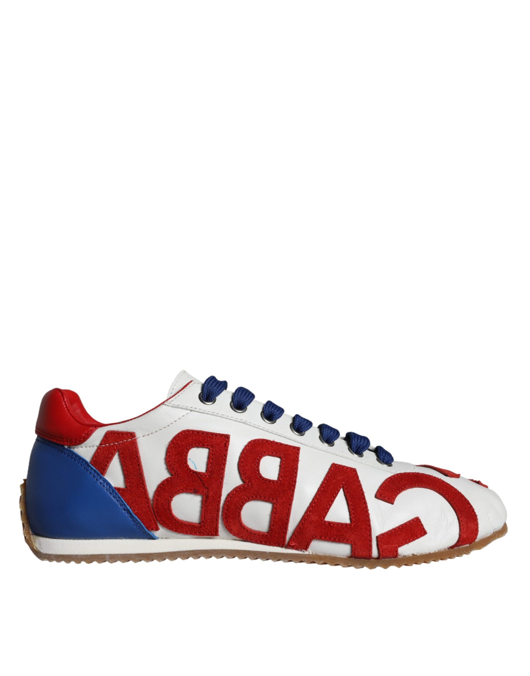 Dolce & Gabbana Multicolor Leather Logo Casual Sneakers Shoes | Regal Royce