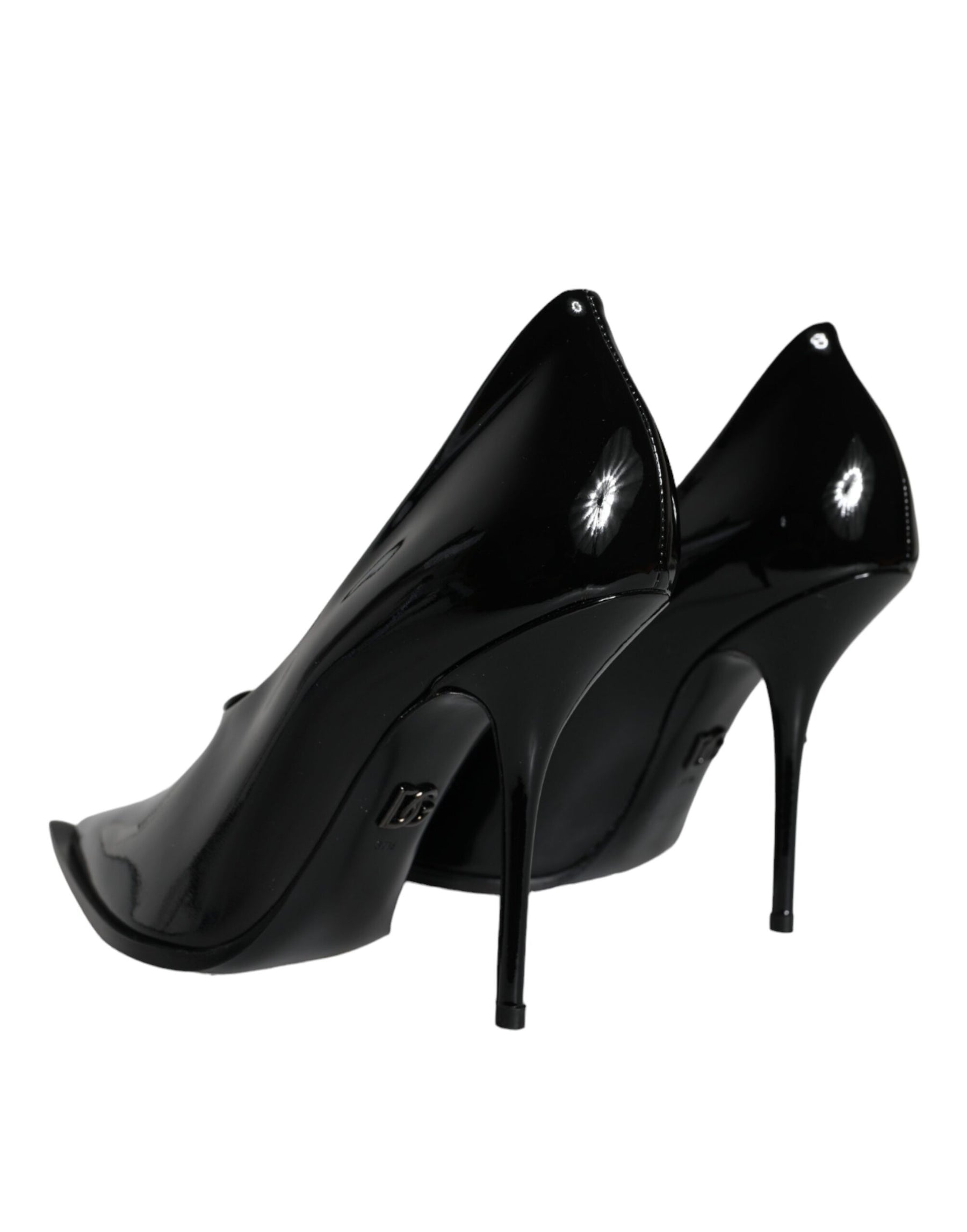 Dolce & Gabbana Black Patent Leather High Heels Pumps Shoes | Regal Royce
