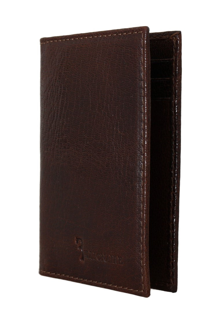 Billionaire Italian Couture Brown Leather Bifold Wallet | Regal Royce