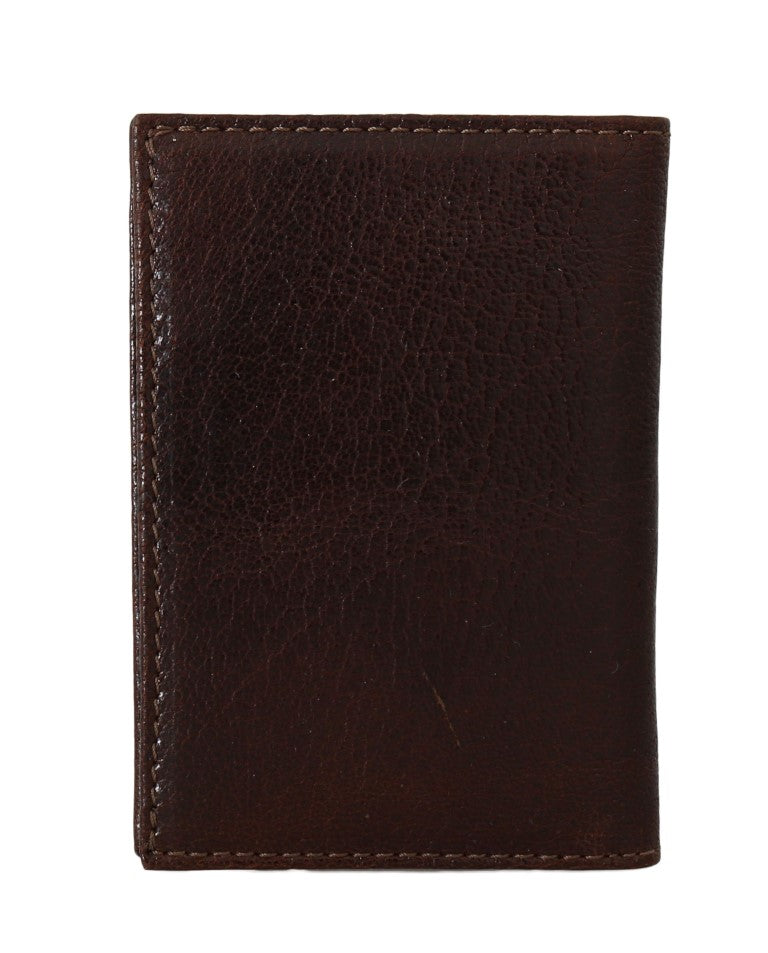 Billionaire Italian Couture Brown Leather Bifold Wallet | Regal Royce