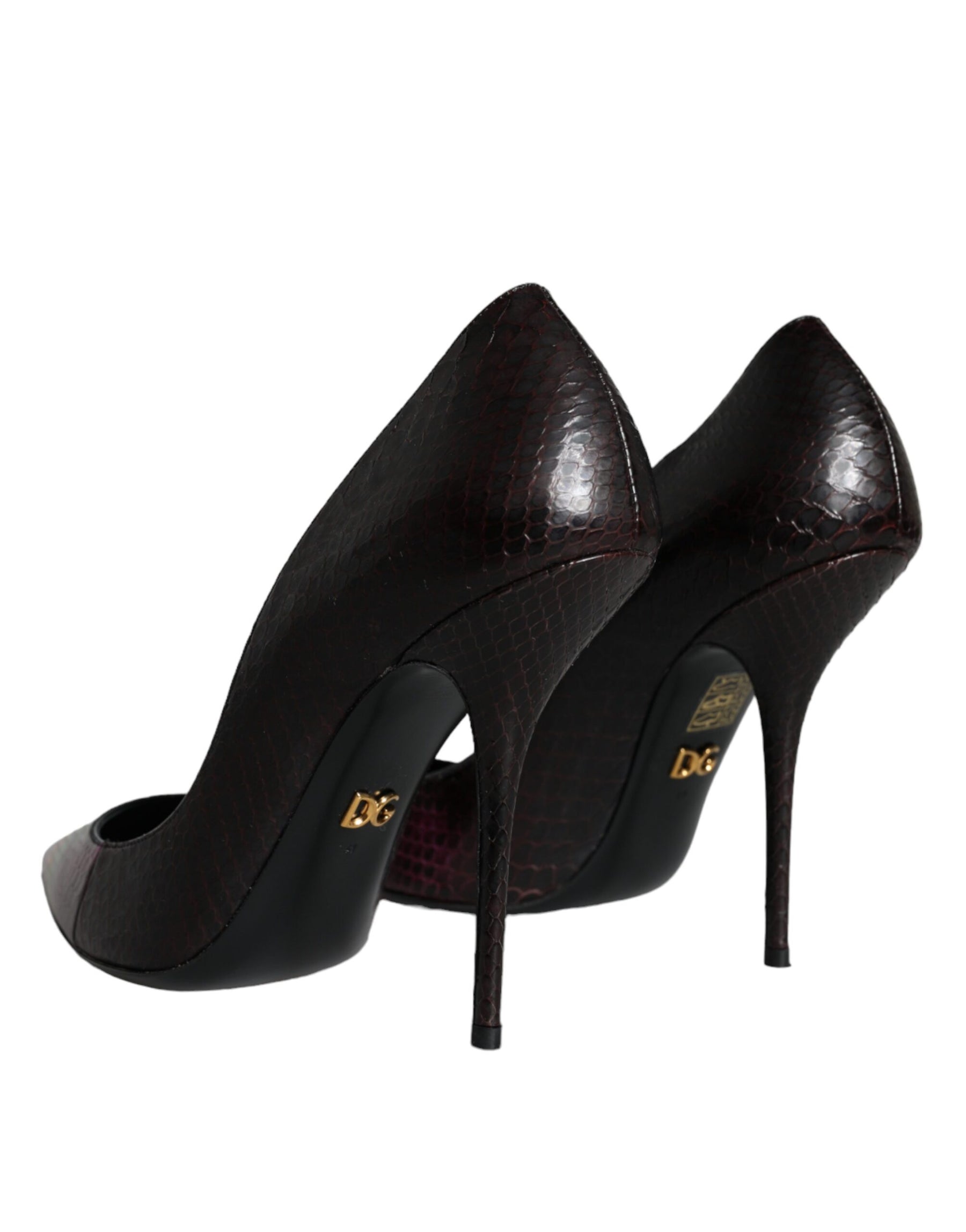 Dolce & Gabbana Multicolor Exotic Leather Heels Pumps Shoes | Regal Royce