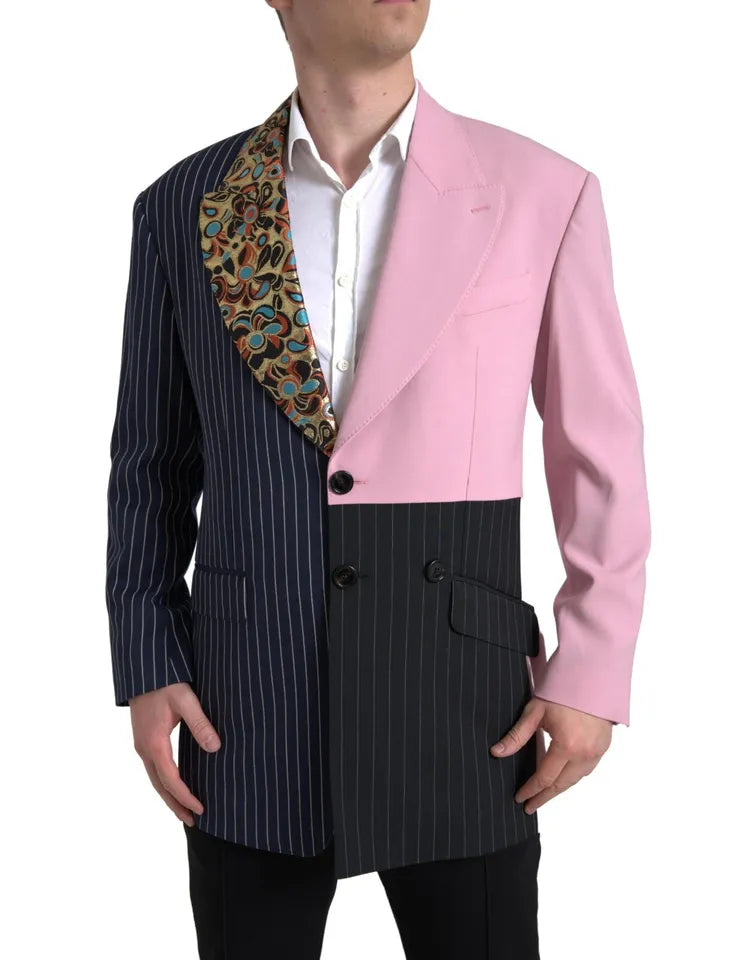 Dolce & Gabbana Multicolor Patchwork Single Breasted Blazer | Regal Royce