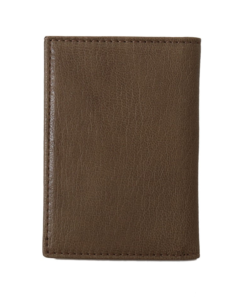 Billionaire Italian Couture Brown Leather Bifold Wallet | Regal Royce