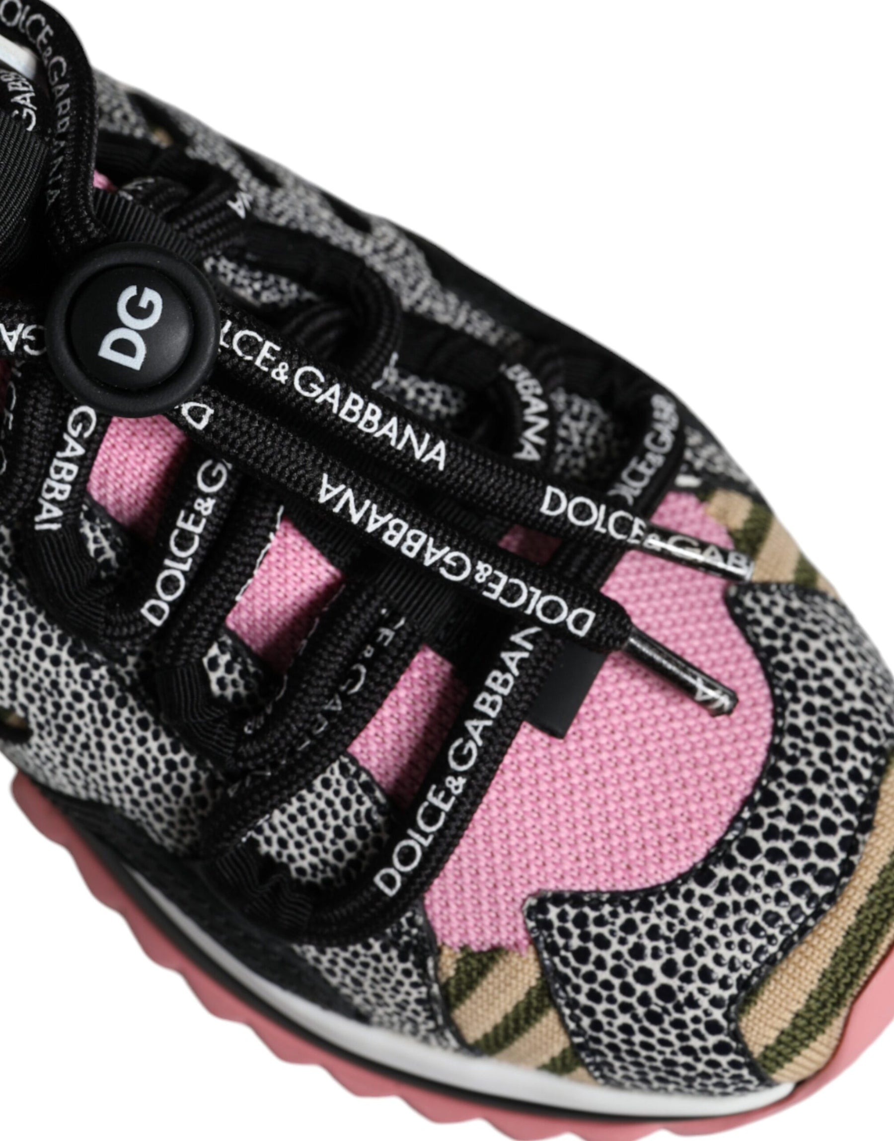 Dolce & Gabbana Multicolor Sorrento Socks Logo Sneakers Shoes | Regal Royce