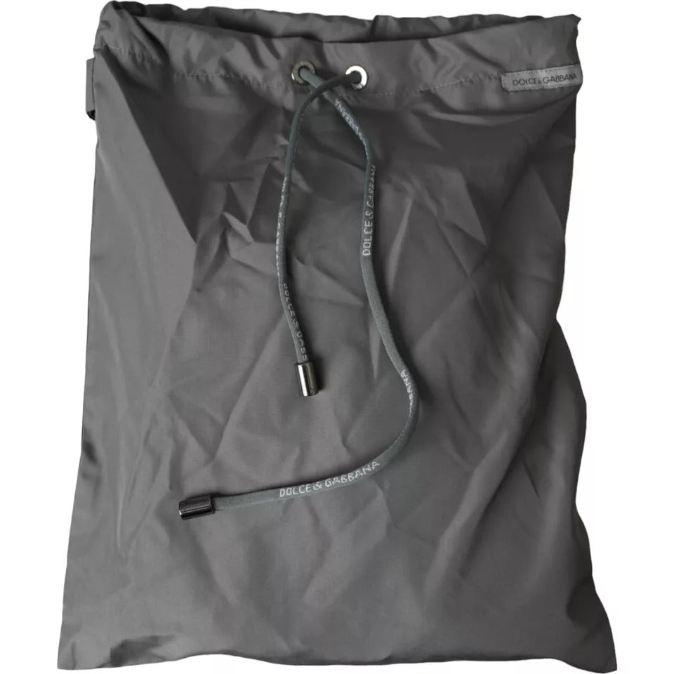 Dolce & Gabbana Dark Gray Polyester Beachwear Shorts Swimwear Men | Regal Royce