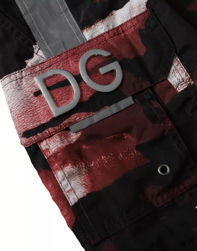 Dolce & Gabbana Multicolor Camouflage DG Logo Beachwear Shorts Swimwear | Regal Royce