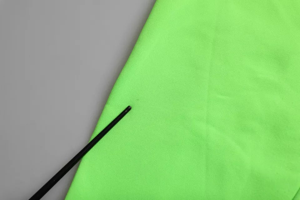 Dolce & Gabbana Green Patchwork Heart Crew Neck Pullover Sweater | Regal Royce