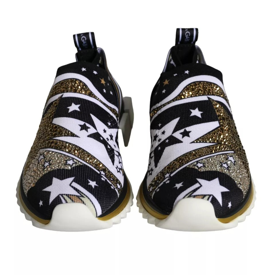 Dolce & Gabbana Multicolor Comet Star Print Sorrento Sneakers Shoes | Regal Royce