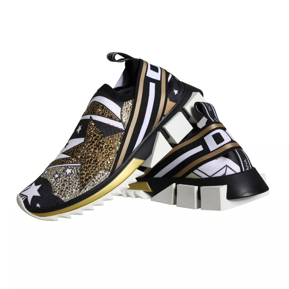 Dolce & Gabbana Multicolor Comet Star Print Sorrento Sneakers Shoes | Regal Royce