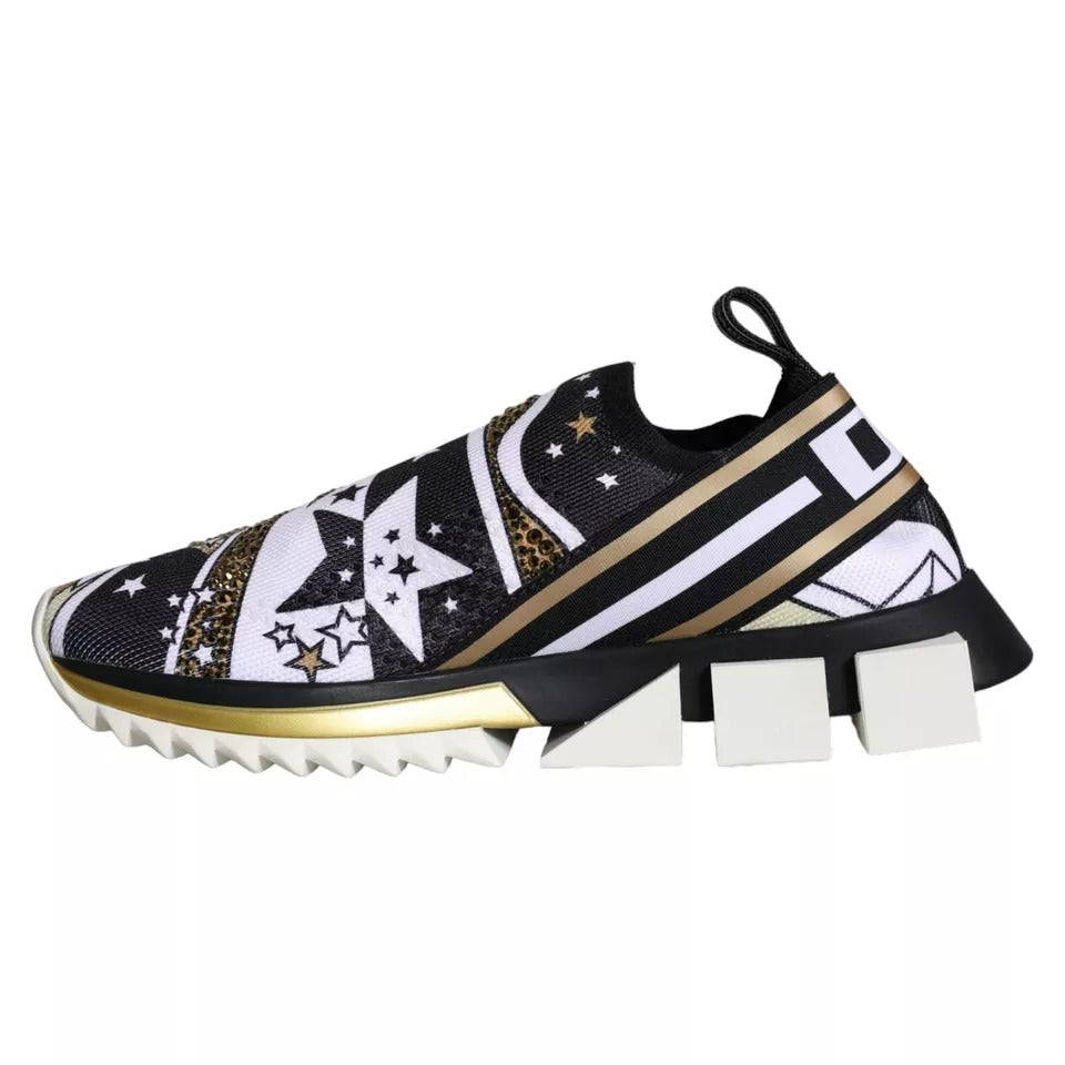 Dolce & Gabbana Multicolor Comet Star Print Sorrento Sneakers Shoes | Regal Royce